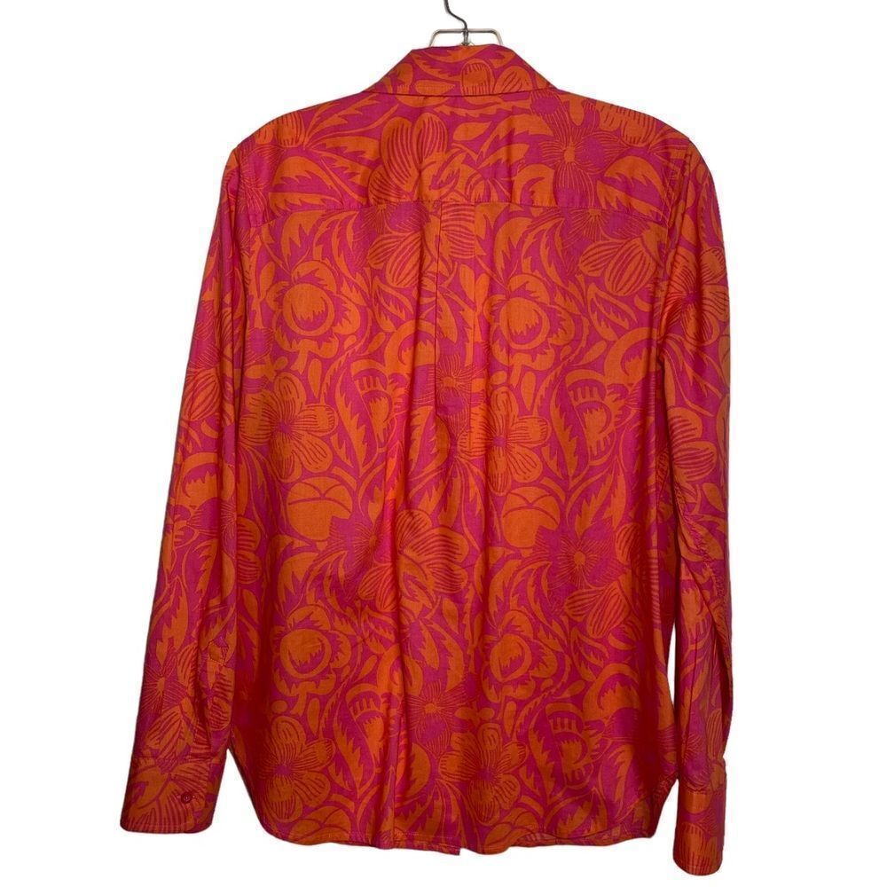 TALBOTS Hawaiian Print Button Down Shirt - Picture 5 of 9